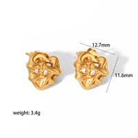 1 Pair Simple Style Heart Shape Plating Stainless Steel Drop Earrings Ear Studs main image 4