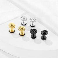 1 Piece Vintage Style Geometric Plating Stainless Steel Ear Studs main image 6