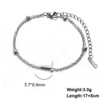 Simple Style Letter Stainless Steel Plating Bracelets sku image 12