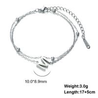 Simple Style Letter Stainless Steel Plating Bracelets sku image 13