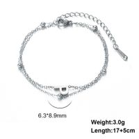 Simple Style Letter Stainless Steel Plating Bracelets sku image 16