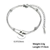 Simple Style Letter Stainless Steel Plating Bracelets sku image 18