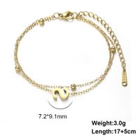 Simple Style Letter Stainless Steel Plating Bracelets sku image 45