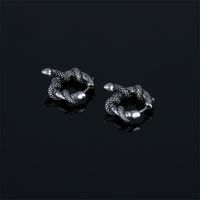 1 Piece Simple Style Geometric Plating Stainless Steel Hoop Earrings main image 1