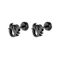 1 Piece Simple Style Geometric Solid Color Plating Stainless Steel Ear Studs sku image 2