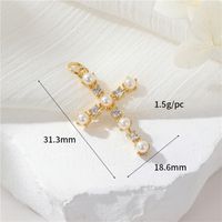 1 Piece Simple Style Cross Heart Shape Butterfly Copper Plating Jewelry Accessories sku image 3