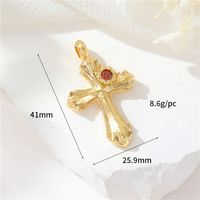 1 Piece Simple Style Cross Heart Shape Butterfly Copper Plating Jewelry Accessories sku image 5