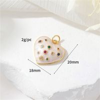 1 Piece Simple Style Cross Heart Shape Butterfly Copper Plating Jewelry Accessories sku image 4