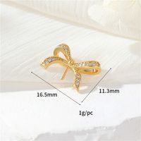 1 Piece Simple Style Cross Heart Shape Butterfly Copper Plating Jewelry Accessories sku image 1