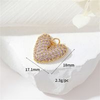 1 Piece Simple Style Cross Heart Shape Butterfly Copper Plating Jewelry Accessories sku image 6