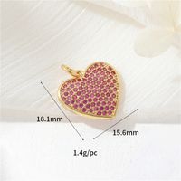 1 Piece Simple Style Cross Heart Shape Butterfly Copper Plating Jewelry Accessories sku image 7