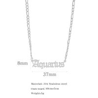Simple Style Constellation Stainless Steel Plating Pendant Necklace sku image 1