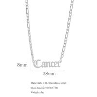 Simple Style Constellation Stainless Steel Plating Pendant Necklace sku image 3