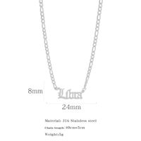 Simple Style Constellation Stainless Steel Plating Pendant Necklace sku image 7