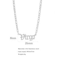 Simple Style Constellation Stainless Steel Plating Pendant Necklace sku image 12