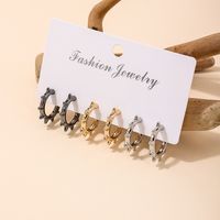 Wholesale Jewelry Punk Simple Style Gear Alloy Ear Studs main image 4
