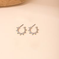 Wholesale Jewelry Punk Simple Style Gear Alloy Ear Studs main image 6