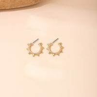 Wholesale Jewelry Punk Simple Style Gear Alloy Ear Studs main image 7