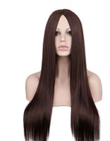 Perruques Européennes Et Américaines Cheveux Longs Raides Cos Couleur Perruque En Gros sku image 3