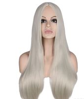 Perruques Européennes Et Américaines Cheveux Longs Raides Cos Couleur Perruque En Gros sku image 1