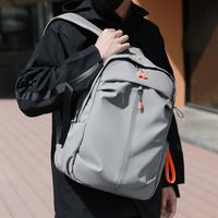 Waterproof Solid Color Business School Daily Laptop Backpack main image 5