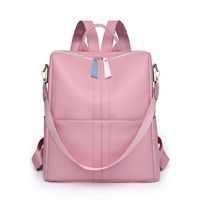Waterproof Solid Color Casual Daily Women's Backpack sku image 3