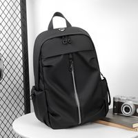 Waterproof Solid Color Business School Daily Laptop Backpack main image 2