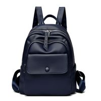 Waterproof Solid Color Casual School Daily Women's Backpack main image 4