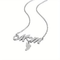 Mama Simple Style Letter Footprint Stainless Steel Plating 18k Gold Plated Pendant Necklace main image 7