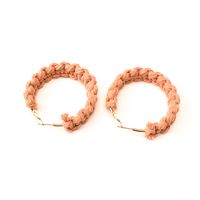 1 Pair Casual Twist Plating Stainless Steel Cotton Gold Plated Hoop Earrings sku image 12
