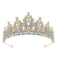 Glam Luxurious Lady Crown Alloy Plating Inlay Zircon Crown sku image 14