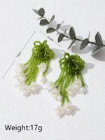 1 Pair Elegant Streetwear Flower Arylic Drop Earrings main image 3