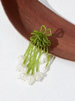 1 Pair Elegant Streetwear Flower Arylic Drop Earrings main image 2