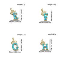 1 Piece Basic Letter Copper Plating Inlay Jewelry Accessories main image 5