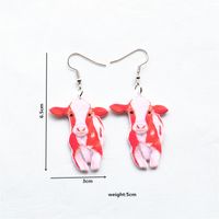 1 Pair Cute Vacation Sweet Cat Fish Arylic Metal Drop Earrings main image 2