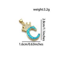 1 Piece Basic Letter Copper Plating Inlay Jewelry Accessories sku image 3