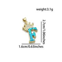 1 Piece Basic Letter Copper Plating Inlay Jewelry Accessories sku image 6
