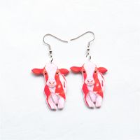 1 Pair Cute Vacation Sweet Cat Fish Arylic Metal Drop Earrings sku image 5