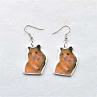 1 Pair Cute Vacation Sweet Cat Fish Arylic Metal Drop Earrings sku image 11