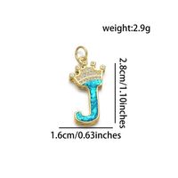 1 Piece Basic Letter Copper Plating Inlay Jewelry Accessories sku image 10
