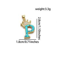 1 Piece Basic Letter Copper Plating Inlay Jewelry Accessories sku image 16