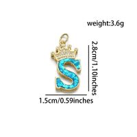 1 Piece Basic Letter Copper Plating Inlay Jewelry Accessories sku image 19