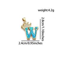 1 Piece Basic Letter Copper Plating Inlay Jewelry Accessories sku image 23