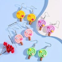 1 Pair Cute Candy Resin Drop Earrings main image 6