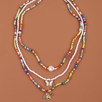 Casual Vacation Bee Butterfly Alloy Beaded Plating Women's Pendant Necklace main image 4