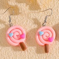 1 Pair Cute Candy Resin Drop Earrings sku image 1
