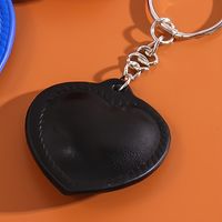 غير رسمي شكل القلب جلد غير حقيقي قلادة حقيبة سلسلة مفاتيح sku image 3