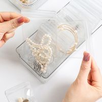 20 Pieces Simple Style Transparent PET Jewelry Packaging Bags main image 8