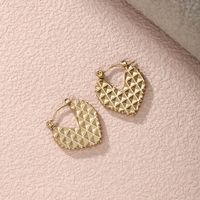 1 Pair Simple Style Round Plating Inlay 304 Stainless Steel Artificial Pearls 18K Gold Plated Earrings main image 3