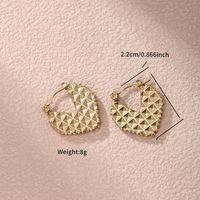 1 Pair Simple Style Round Plating Inlay 304 Stainless Steel Artificial Pearls 18K Gold Plated Earrings sku image 1